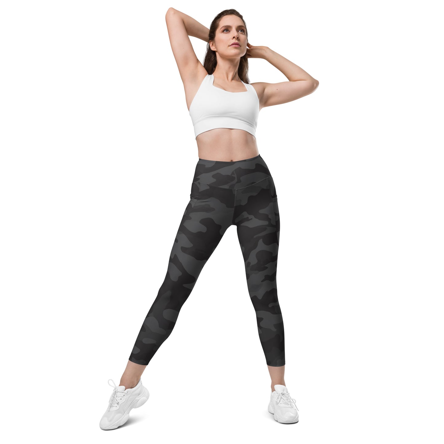 Black Camo Leggings with pockets