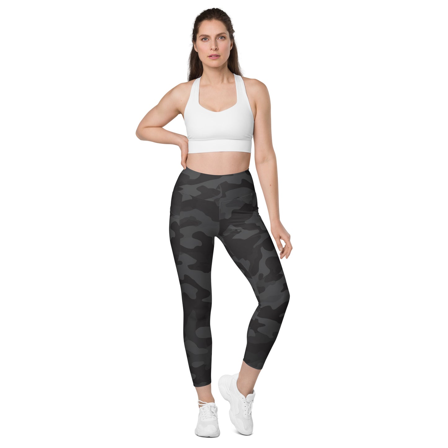 Black Camo Leggings with pockets