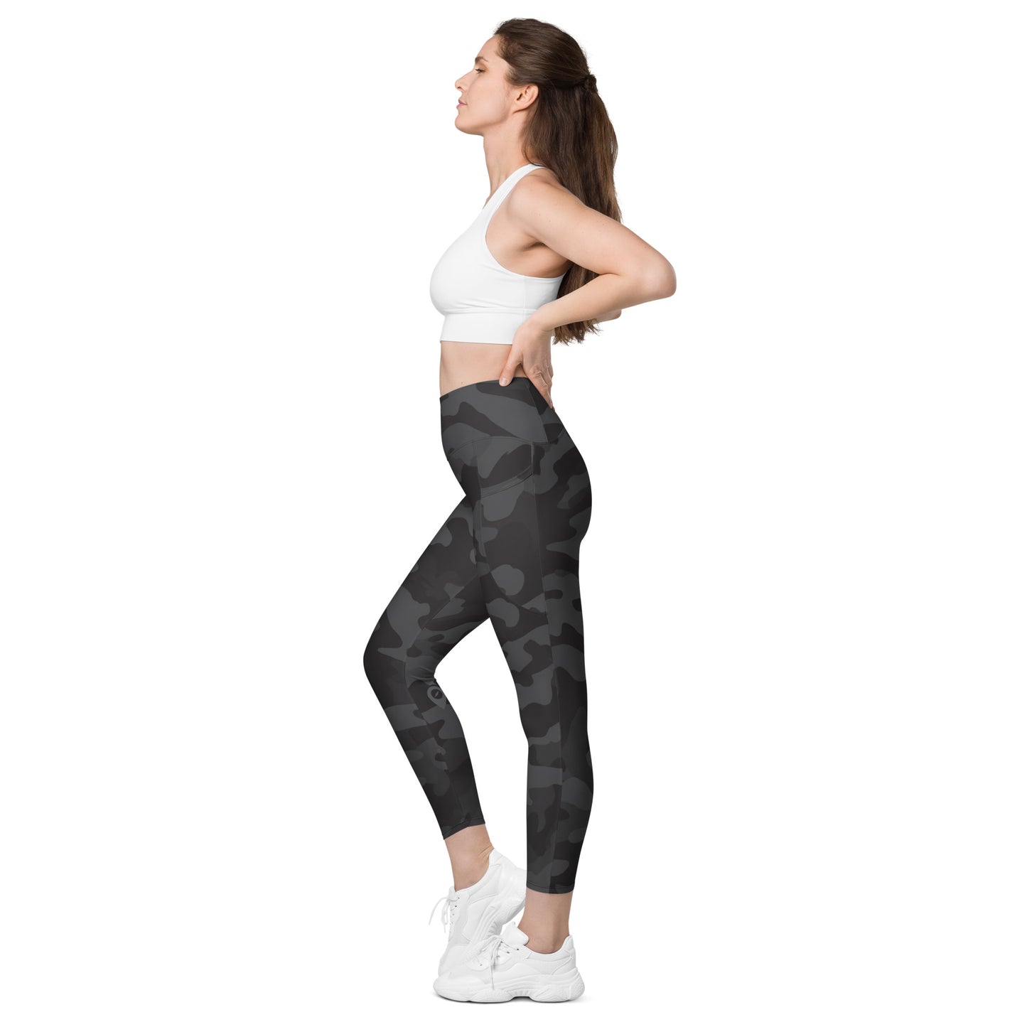 Black Camo Leggings with pockets