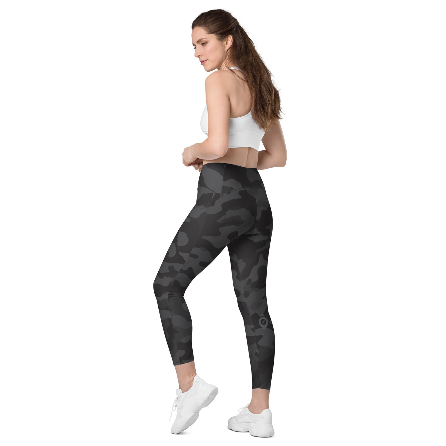 Black Camo Leggings with pockets