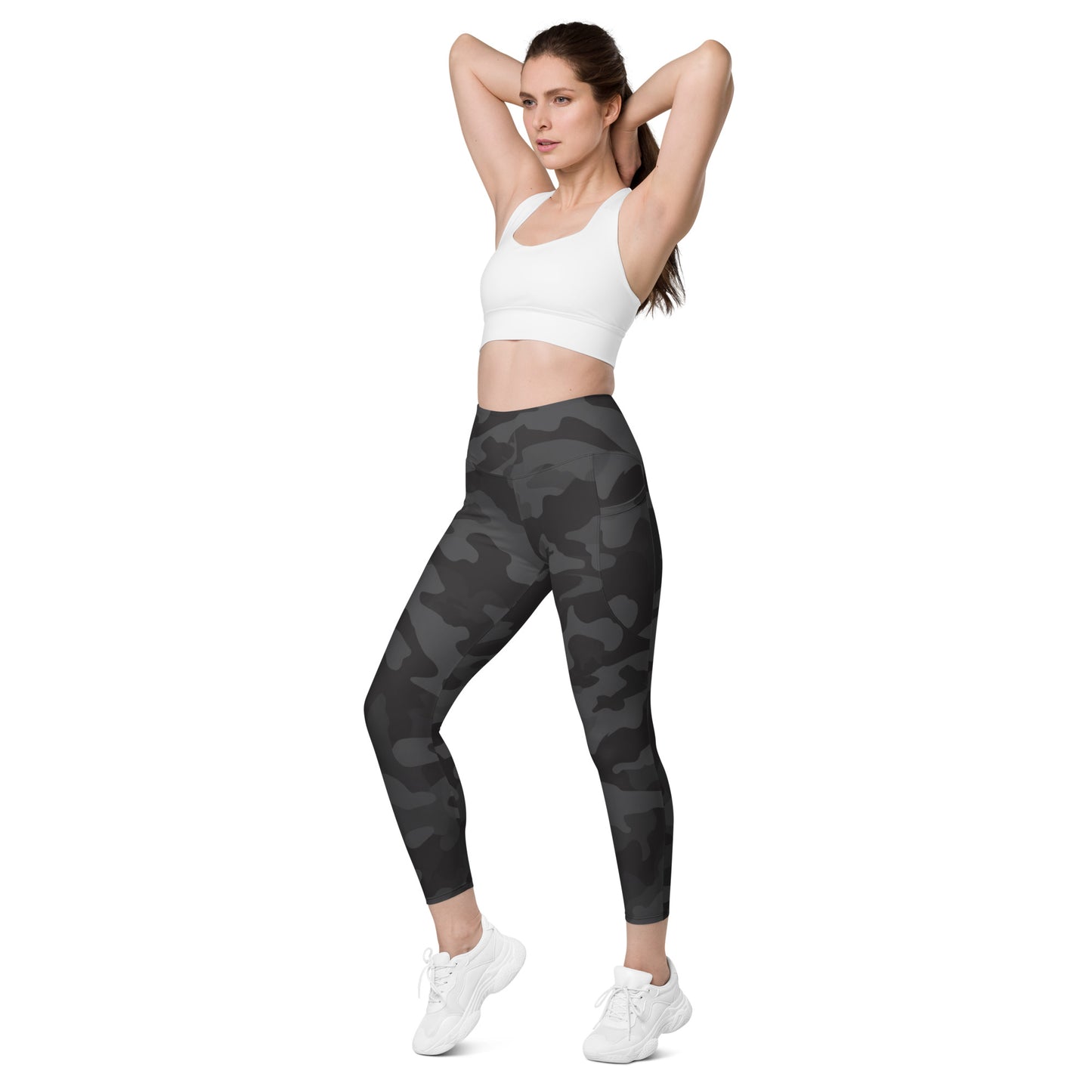 Black Camo Leggings with pockets