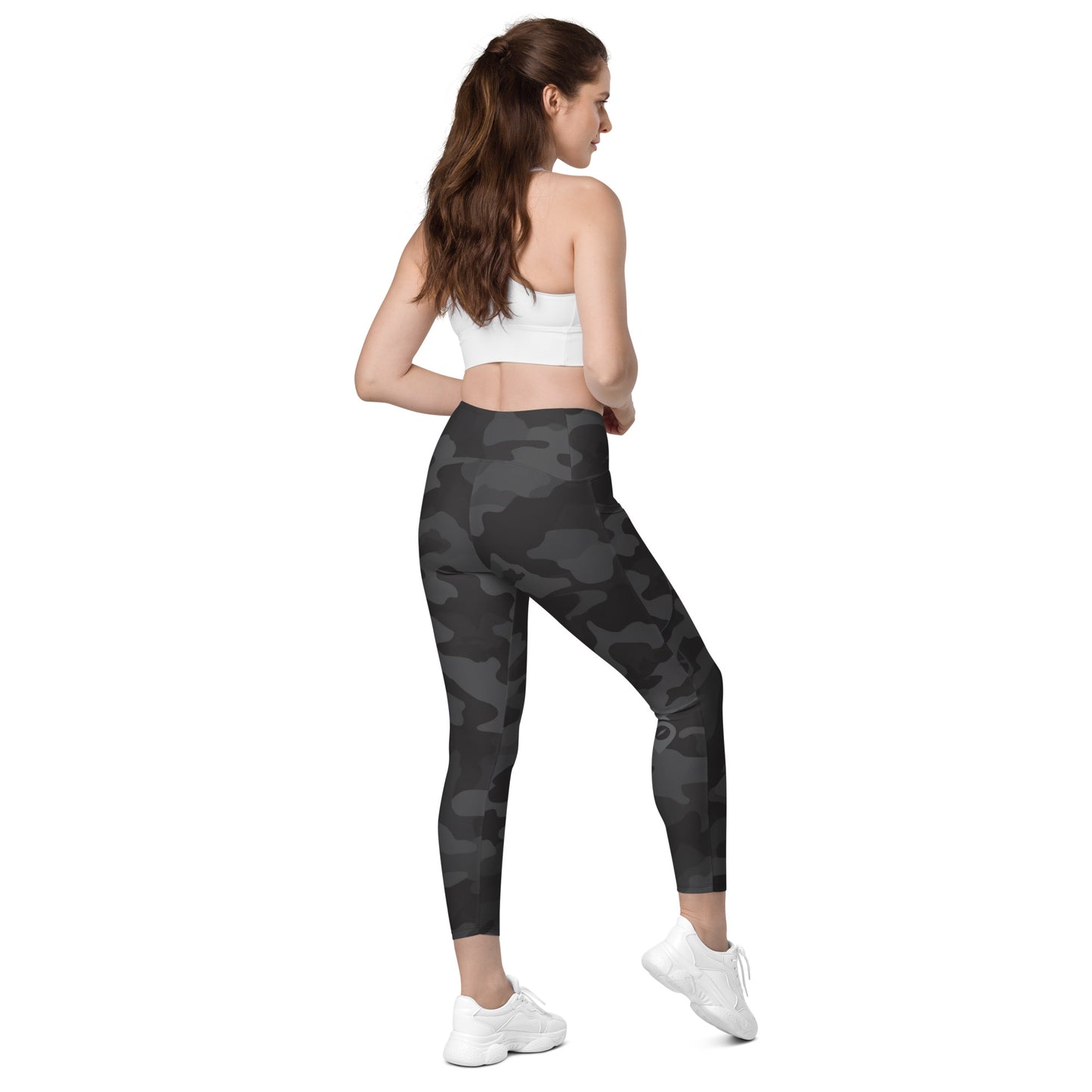 Black Camo Leggings with pockets