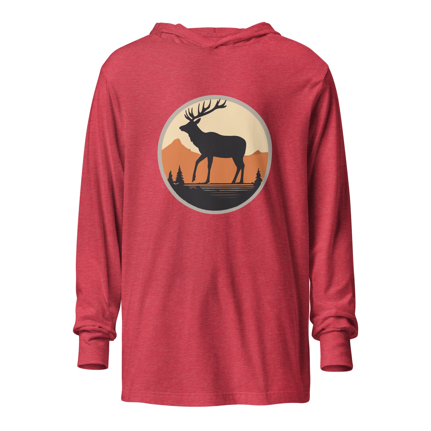 Elk Hooded long-sleeve tee