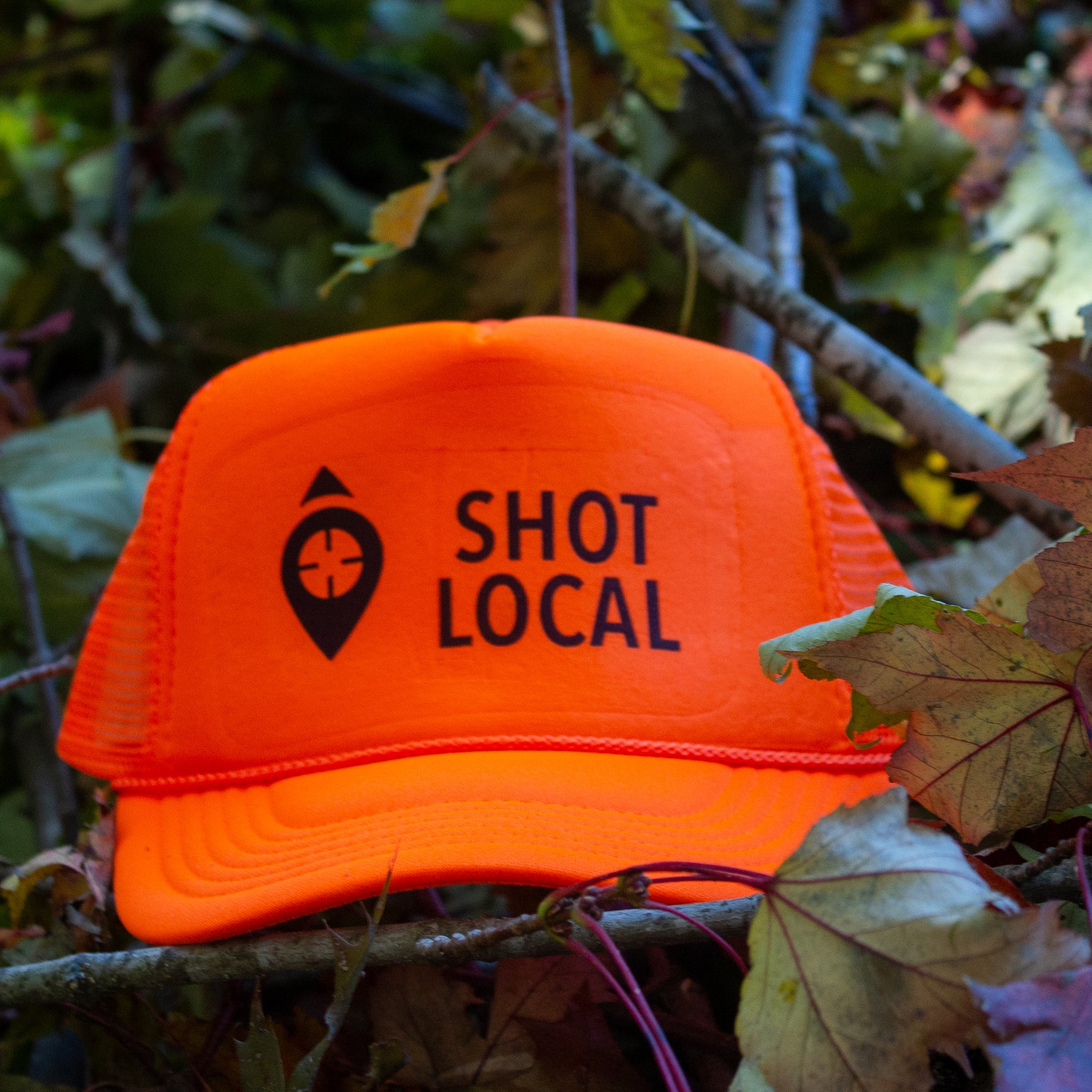 Brand Shot – Outdoors Local Foamie Local Blaze Orange Trucker